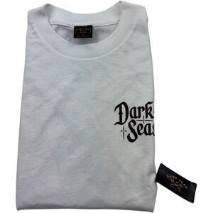 Dark Seas Division White Treasure Map Graphic Short Sleeve T-Shirt Small NWT